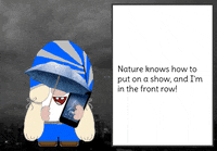 Heavy Rain Gnome GIF