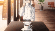 Drinking Coffee Subaru GIF