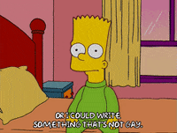bart simpson drawing GIF