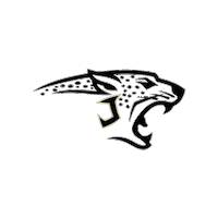 Black And Gold Jaguar Sticker by JohnsonHSBand
