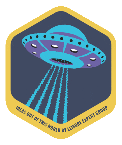 Leisure-Expert-Group ufo leg out of this world alien abduction Sticker