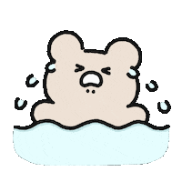 Sad Bear Sticker