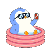 Cool Off Out Of Office Sticker by Pudgy Penguins