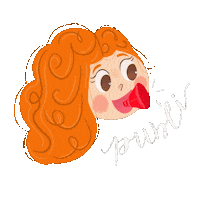 alinecallai Ilustração publi ruiva eualinecallai Sticker