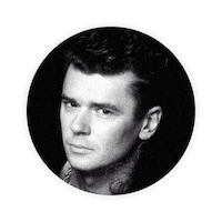 Michael Hutchence New Sensation Sticker by Rhino Records