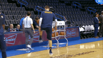 warm up soccer GIF by NBA