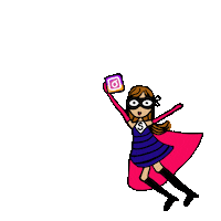 Instagram Superwoman Sticker by sistersandthecity