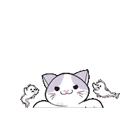 Ghost Cat Sticker by Petique, Inc.