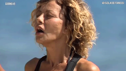 eva grimaldi wow GIF by Isola dei Famosi