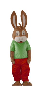 Easter Bunny Dancing Sticker by Heitmann Home und Deco