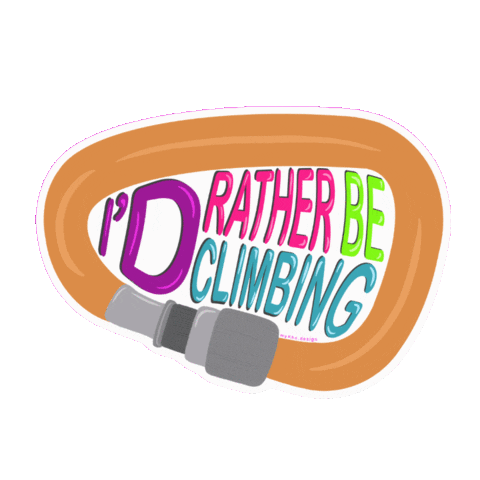 Climbing Climb Sticker