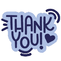 Heart Thank You Sticker
