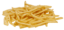 sparkling french fries STICKER