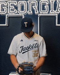 Georgia Tech Baseball GIF by Georgia Tech Yellow Jackets