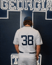 Georgia Tech Baseball GIF by Georgia Tech Yellow Jackets