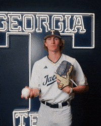 Georgia Tech Baseball GIF by Georgia Tech Yellow Jackets