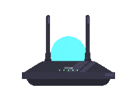 Internet Router Sticker by Telmex