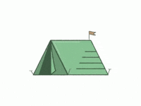 campquarantine camping campfire marshmallow tent GIF