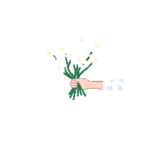 flowers thank you Sticker by Flower Chimp