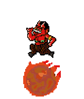 Pixel Fire Sticker