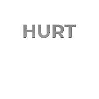 Hurt Sticker by Jasmine Sokko