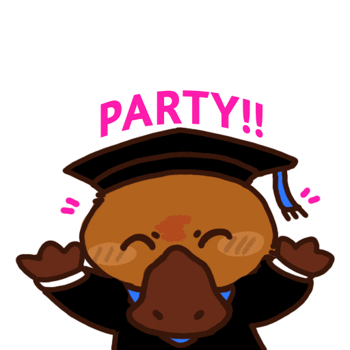 Happy Party Sticker by James Cook University Singapore