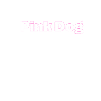 PinkDogStudio pink dog pinkdog pinkdogstudio pink dog studio Sticker