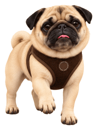 Pug Sticker by MISTER WOOF