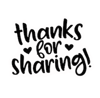 Thanks For Sharing Thank You Sticker