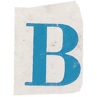 arthurcoppens typography alphabet letters b Sticker