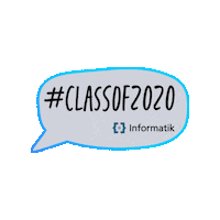cs_tudarmstadt graduation speech bubble class of 2020 computer science Sticker
