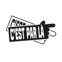 Hand Ici Sticker by C'est par là
