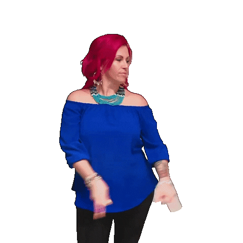 modernmompreneur giphyupload pink hair woman pointing thatfearlesslife Sticker