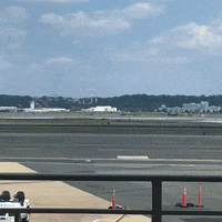 rolling united GIF by Reagan Washington National Airport