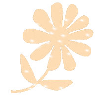 Flower Glitter Sticker