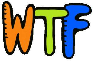 what the wtf Sticker by Jelene