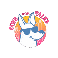PawsForWalks dog dog walker pet sitter pet sitting Sticker