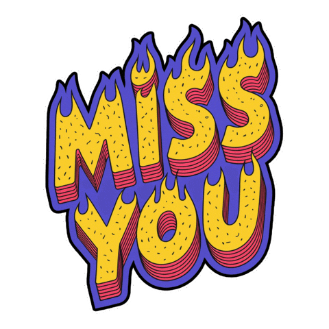 Miss You Wow Sticker by Seorang Zaki