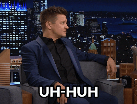 Jeremy Renner Yes GIF by The Tonight Show Starring Jimmy Fallon