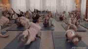 working out rachel brosnahan GIF by The Marvelous Mrs. Maisel