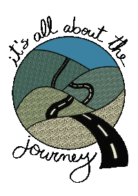 phdoer trip road journey roadtrip Sticker