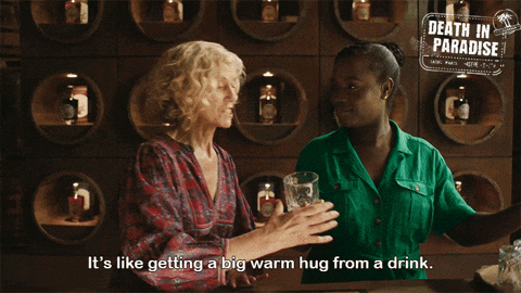 Rum Nice Drink GIF by Death In Paradise
