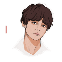 mamitaartista bts taehyung kimtaehyung btsmemes Sticker