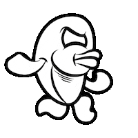 fish invasion Sticker