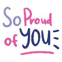 Happy So Proud Of You Sticker