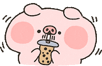Excited Milk Tea Sticker