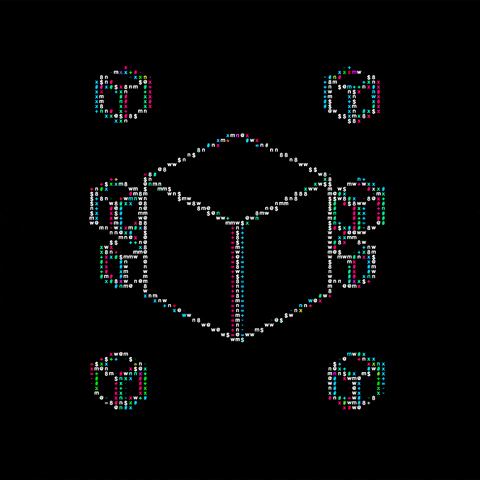 1mposter art animation loop 3d GIF