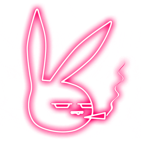 SludgeBunny music neon bunny band GIF