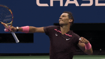 Rafael Nadal Celebrates 