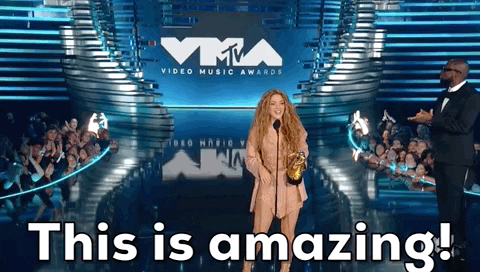 This Is Amazing Shakira GIF by 2023 MTV Video Music Awards